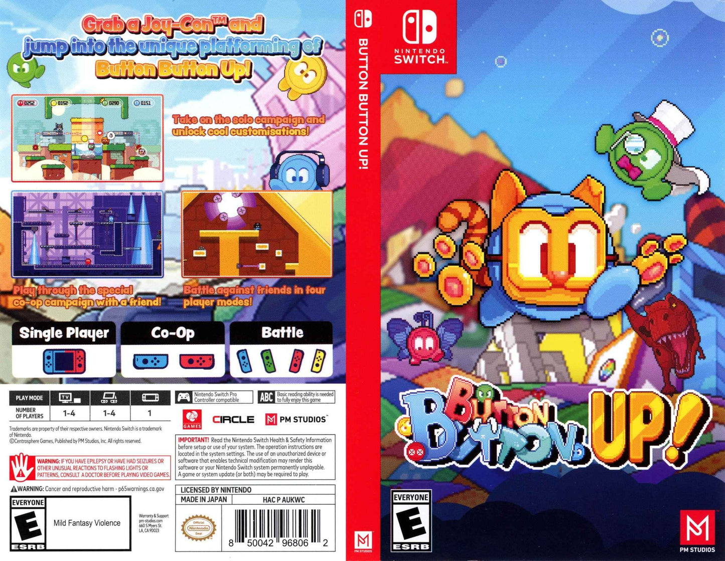 Button Button Up! Cover Art - WOI Solutions