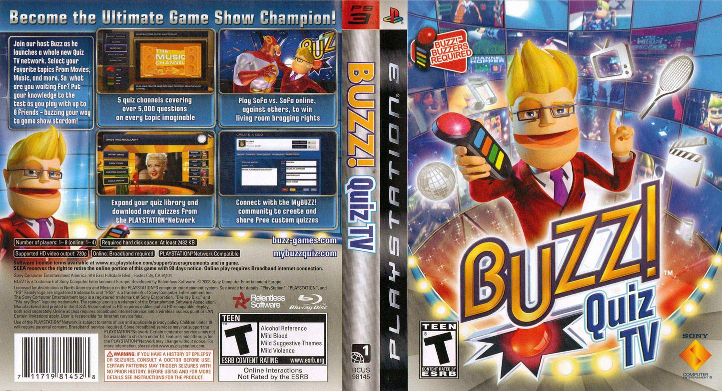 Buzz! Quiz TV Cover Art - WOI Solutions