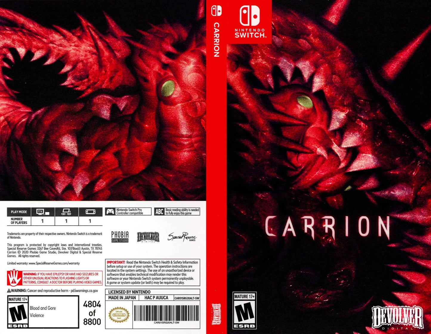 CARRION Cover Art - WOI Solutions