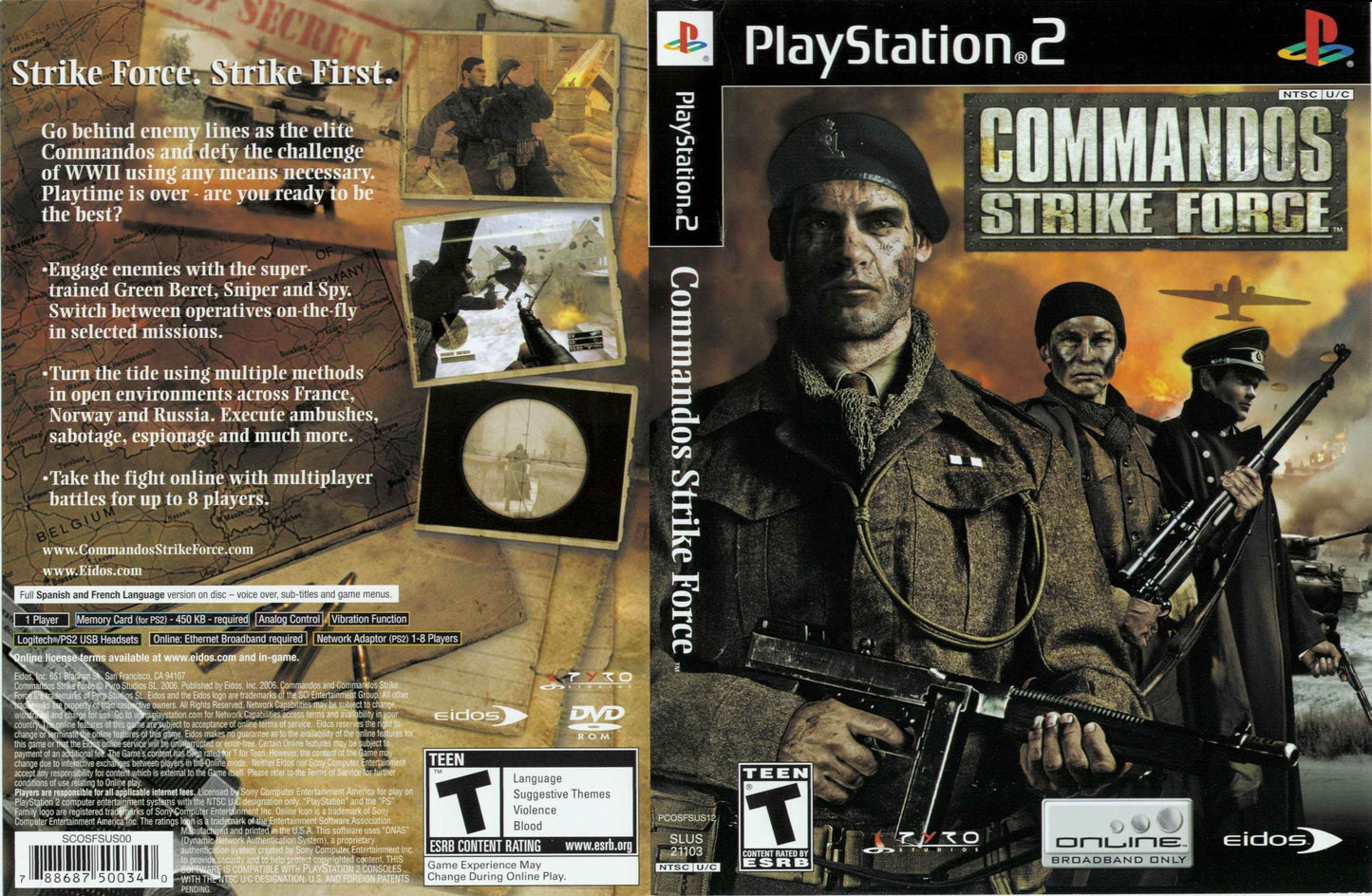 COMMANDOS - STRIKE FORCE Cover Art - WOI Solutions