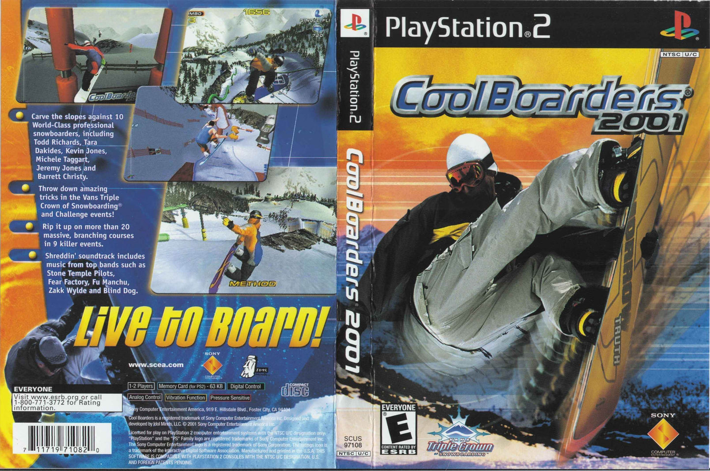 COOL BOARDERS 2001 Cover Art - WOI Solutions