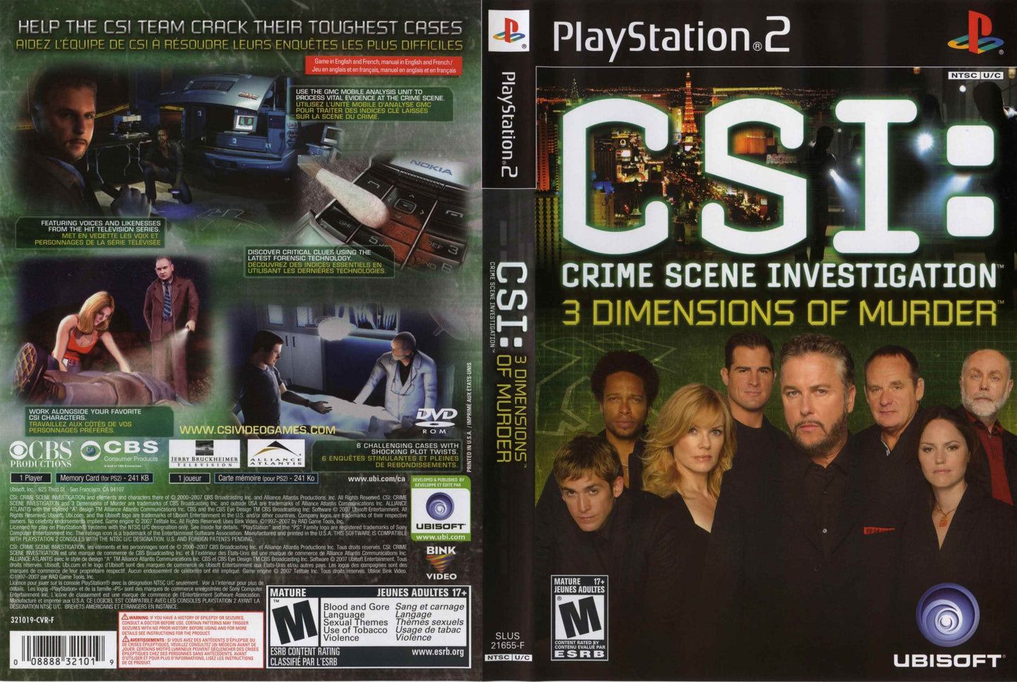 CSI Crime Scene Investigation - 3 Dimensions Of Murder Cover Art - WOI Solutions