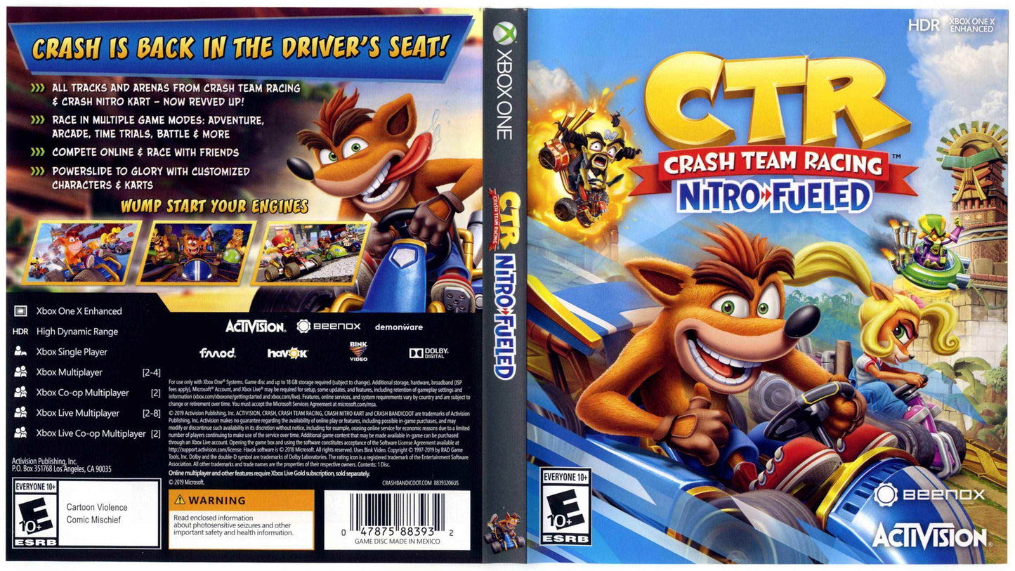 CTR Crash Team Racing Nitro Fueled Cover Art - WOI Solutions