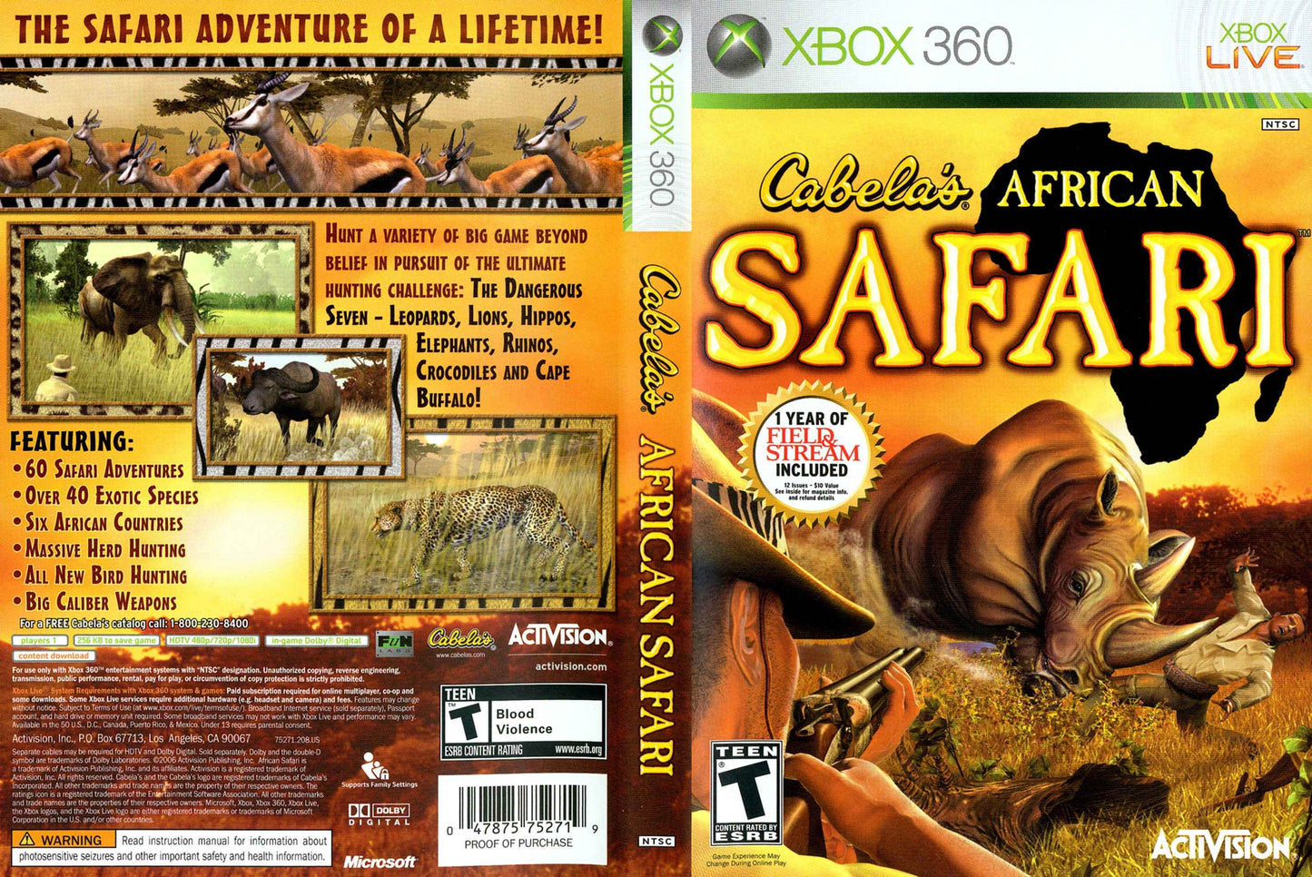 Cabela's African Safari Cover Art - WOI Solutions