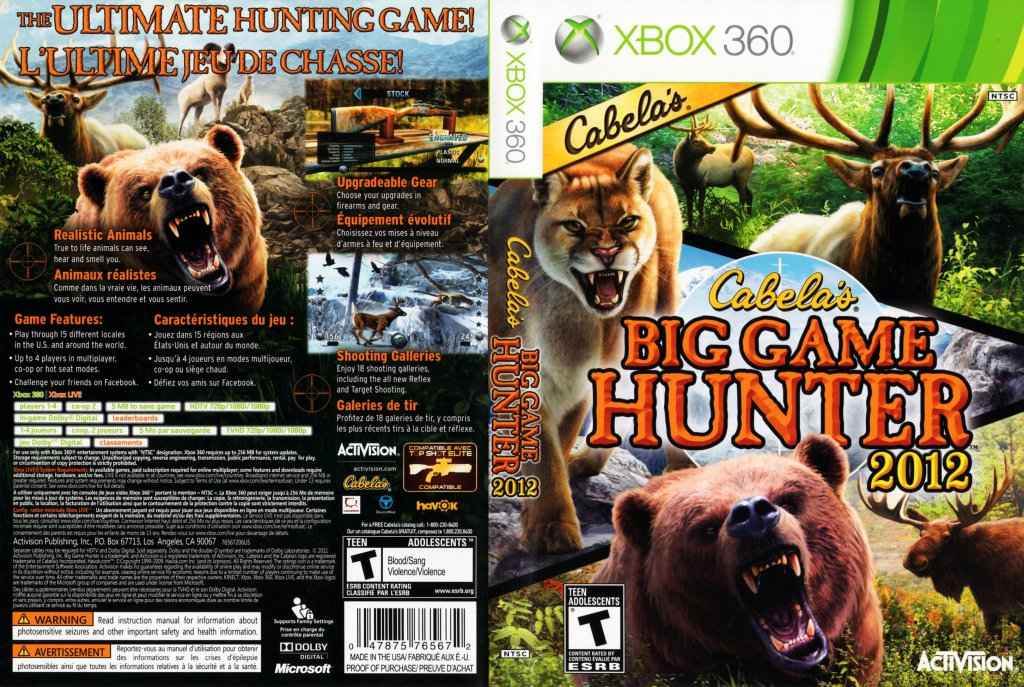 Cabela's Big Game Hunter 2012 Cover Art - WOI Solutions