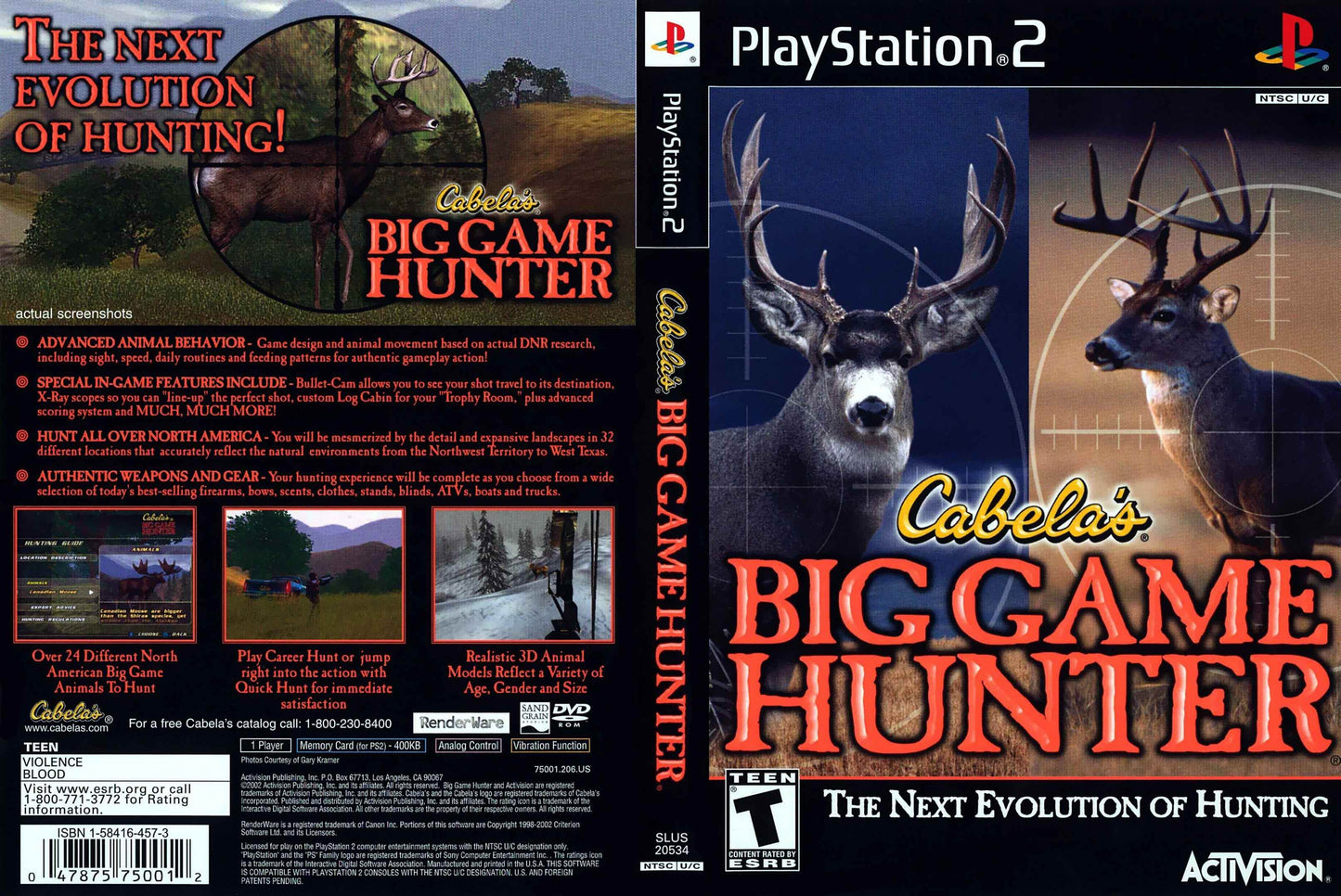 Cabela's Big Game Hunter Cover Art - WOI Solutions