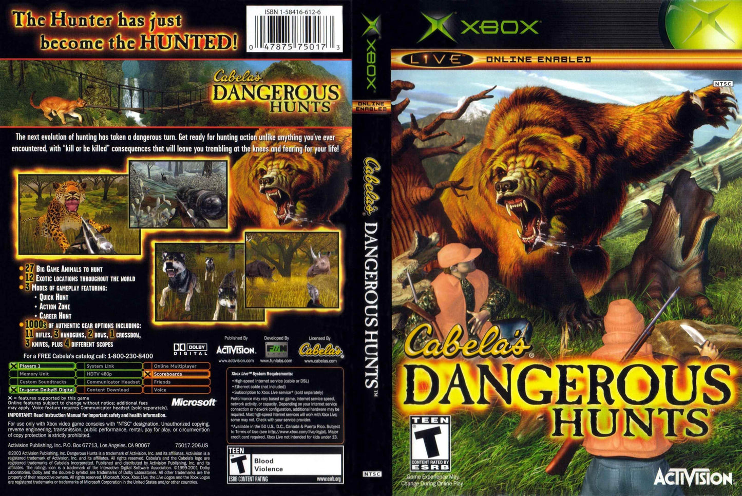 Cabela's Dangerous Hunts Cover Art - WOI Solutions