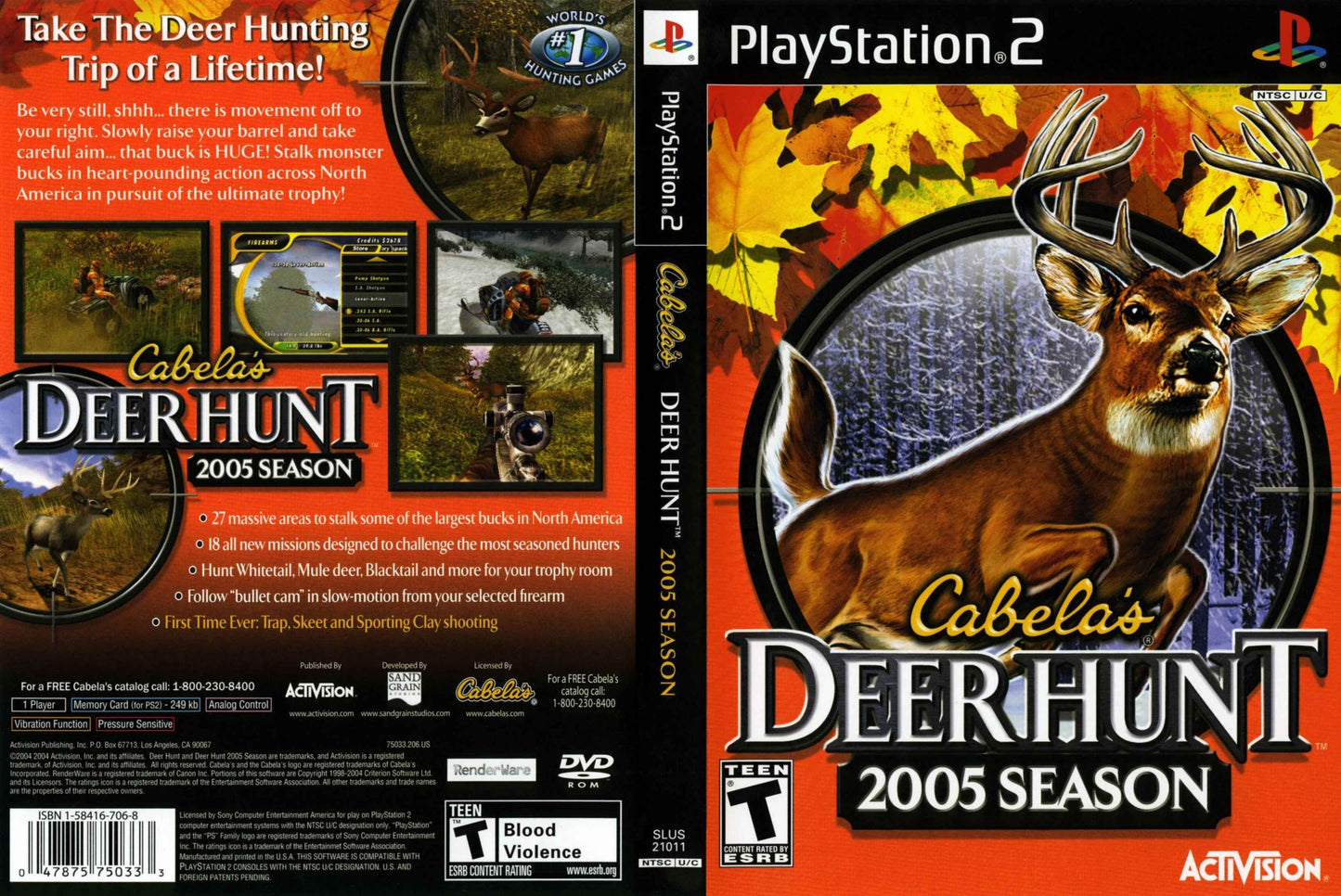 Cabela's Deer Hunt - 2005 Season Cover Art - WOI Solutions