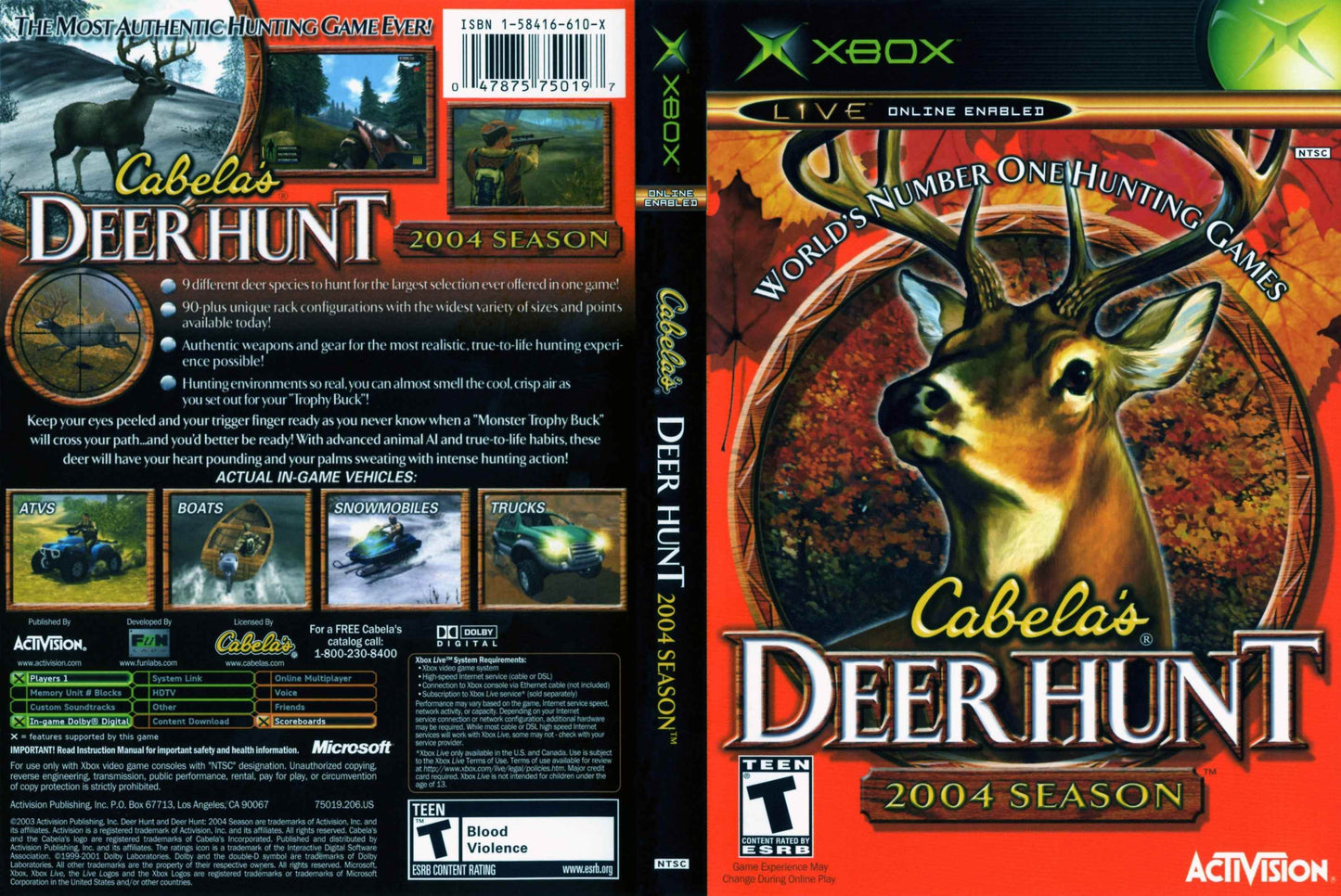 Cabela's Deer Hunt 2004 Season Cover Art - WOI Solutions
