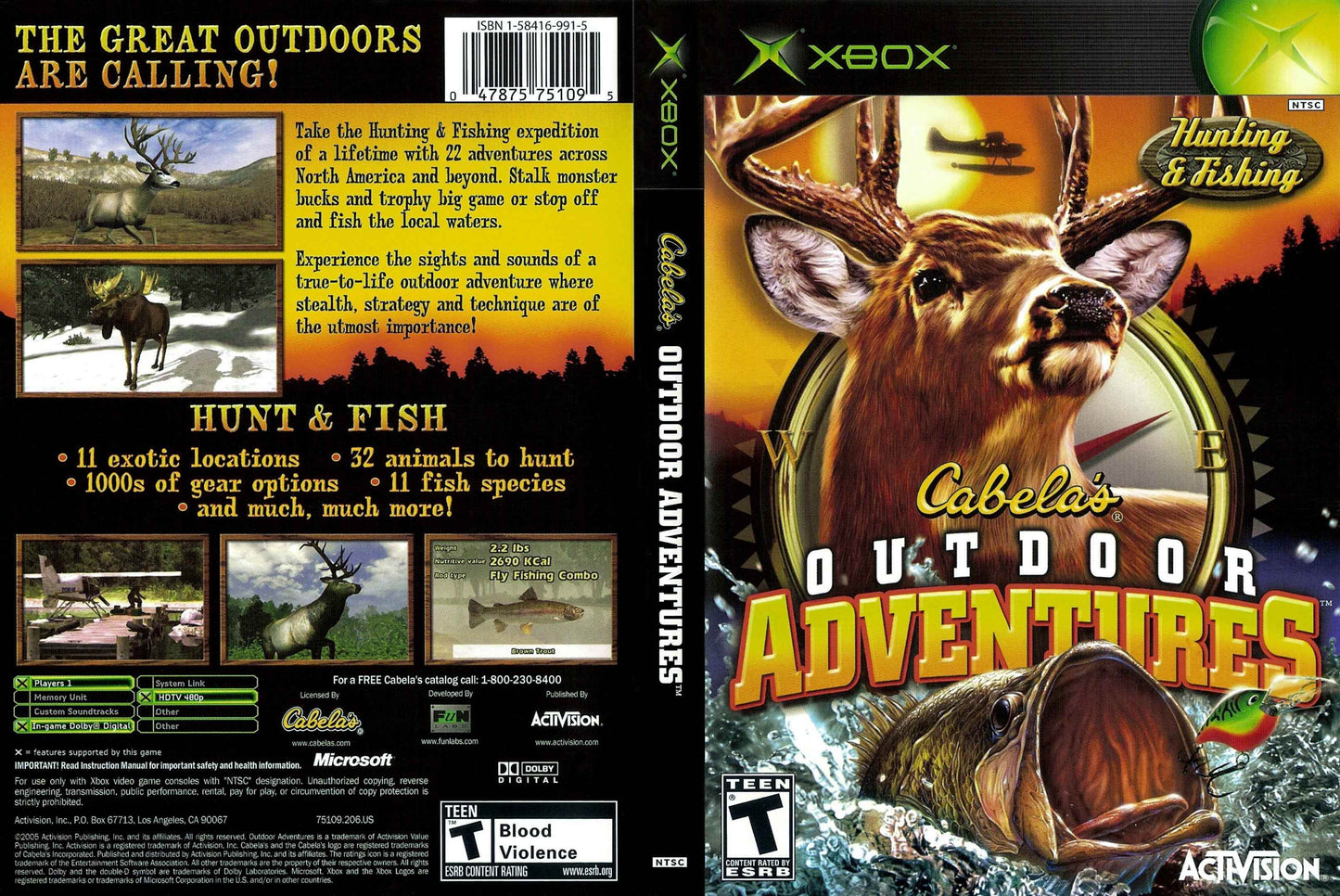 Cabela's Outdoors Adventures Cover Art - WOI Solutions