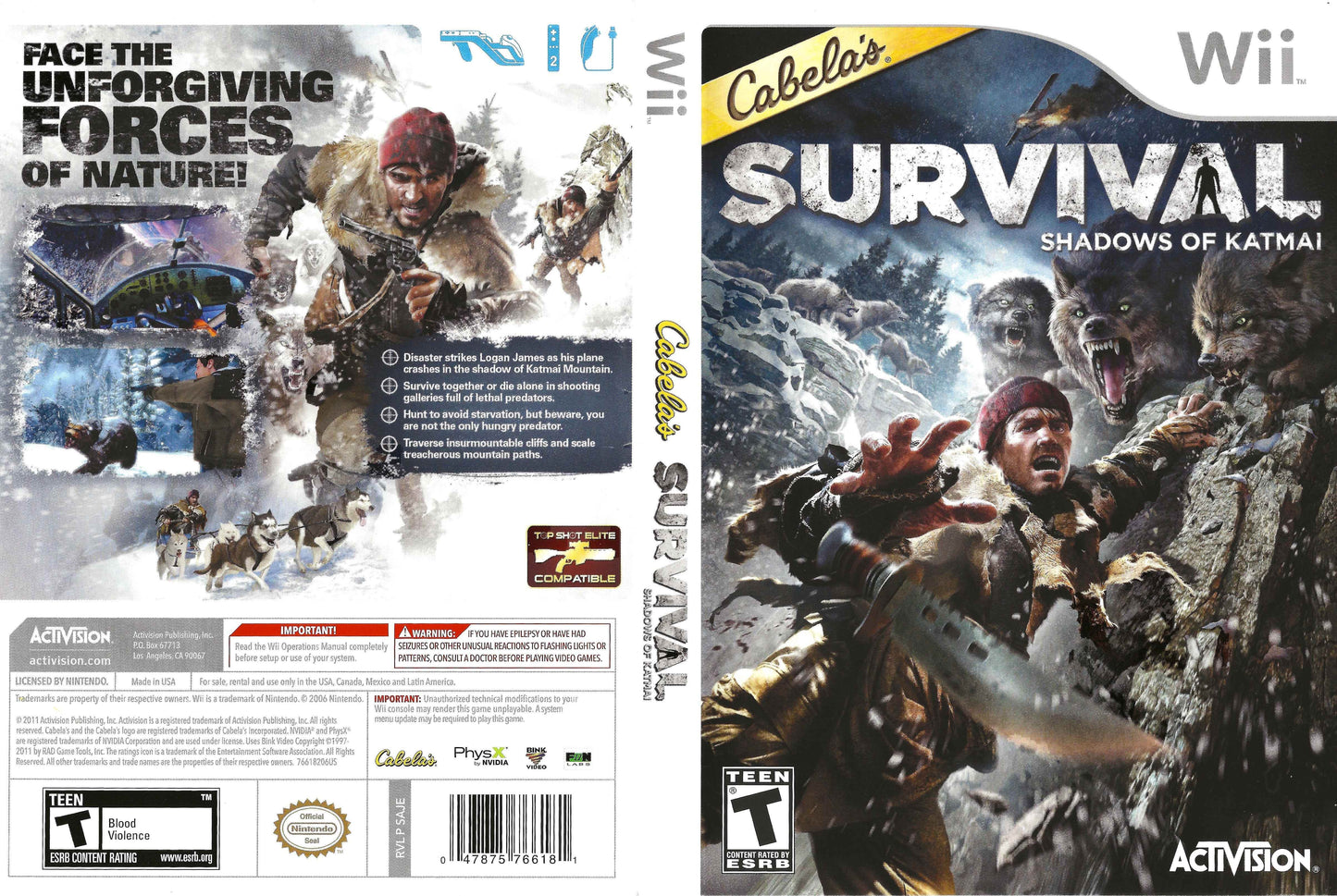 Cabela's Survival Shadows of Katmai Cover Art - WOI Solutions