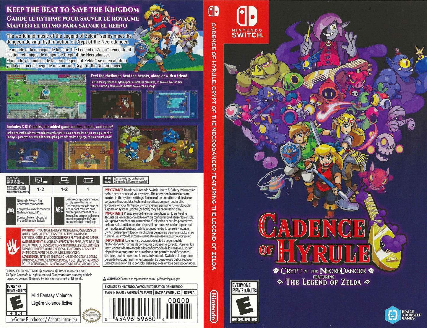 Cadence of Hyrule Crypt of the NecroDancer Featuring The Legend of Zelda Cover Art - WOI Solutions