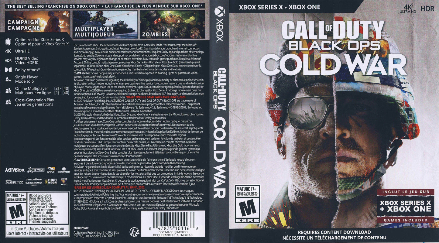 Call of Duty Black Ops Cold War Cover Art - WOI Solutions