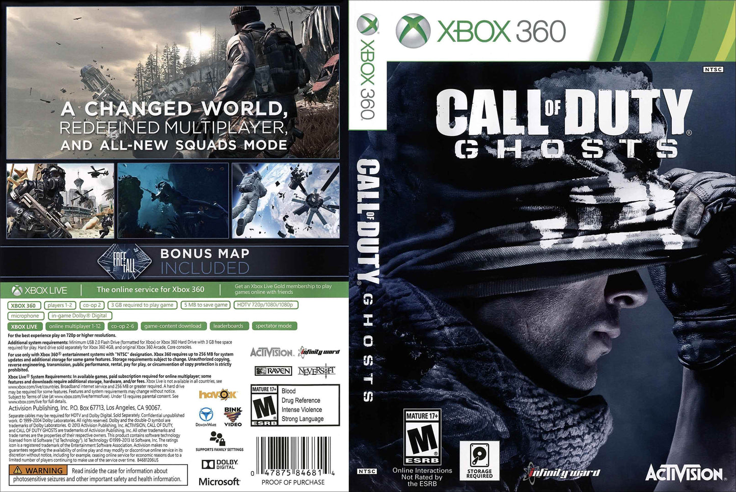 Call of Duty Ghosts Cover Art - WOI Solutions