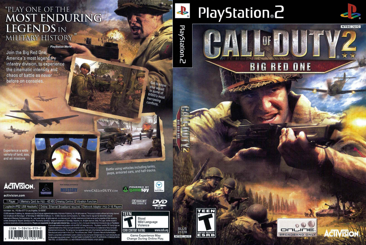 Call Of Duty 2 Big Red One Cover Art - WOI Solutions