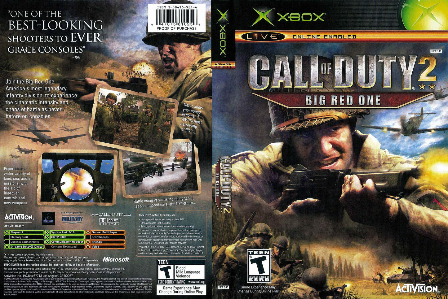 Call Of Duty 2 Big Red One Cover Art - WOI Solutions
