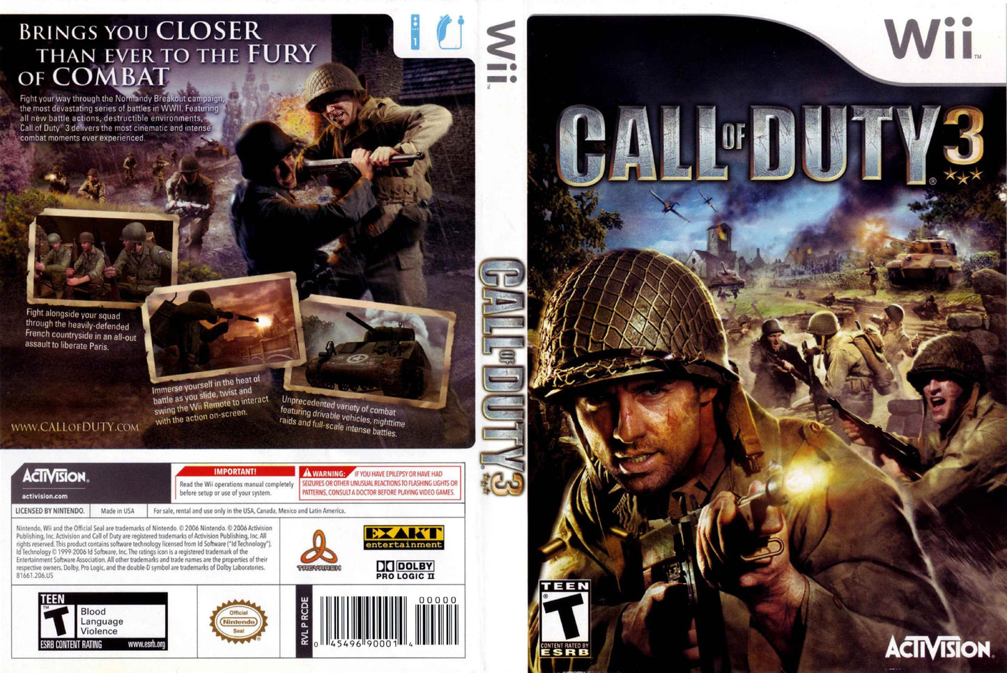 Call of Duty 3 Cover Art - WOI Solutions