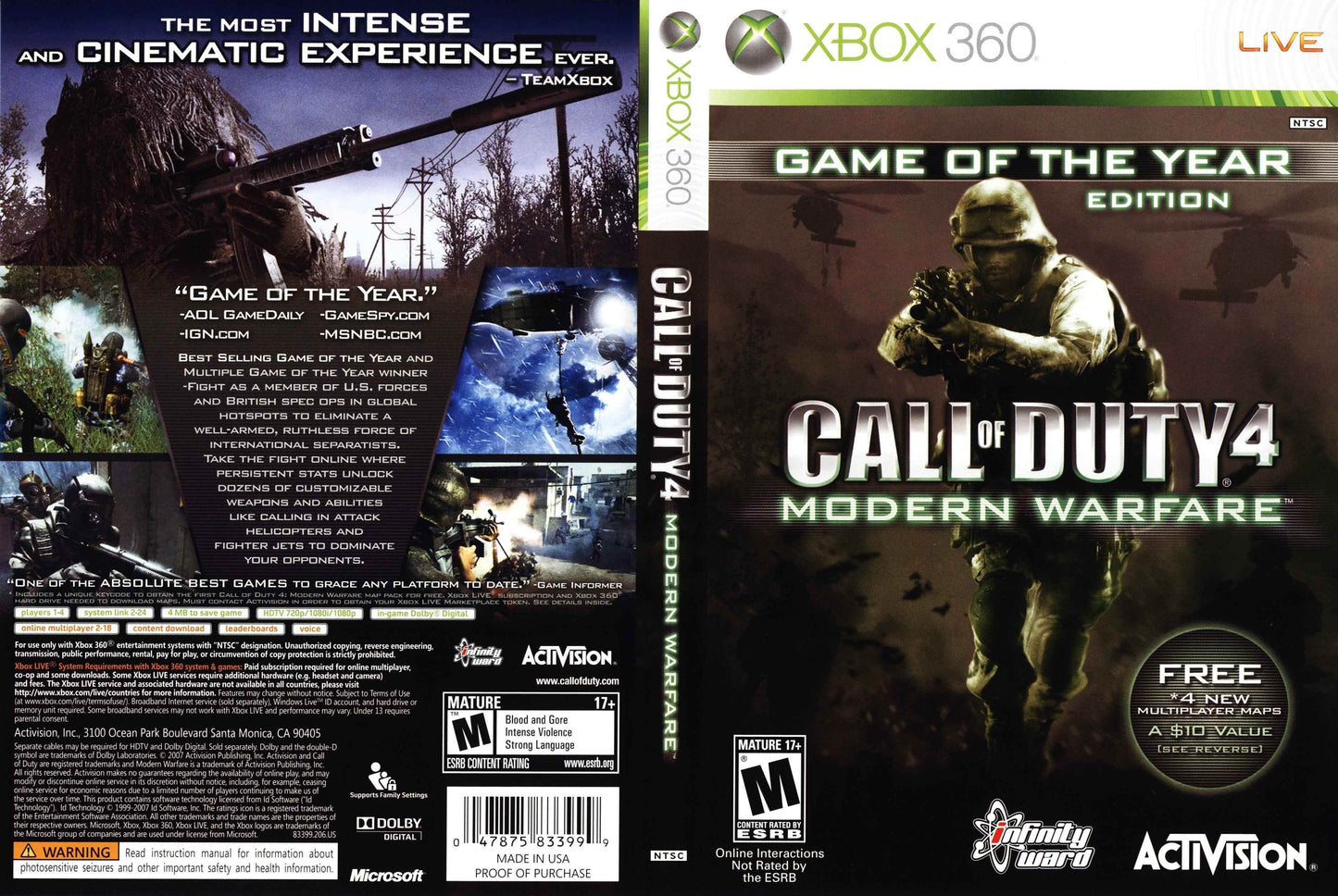 Call of Duty 4 Modern Warfare Cover Art - WOI Solutions