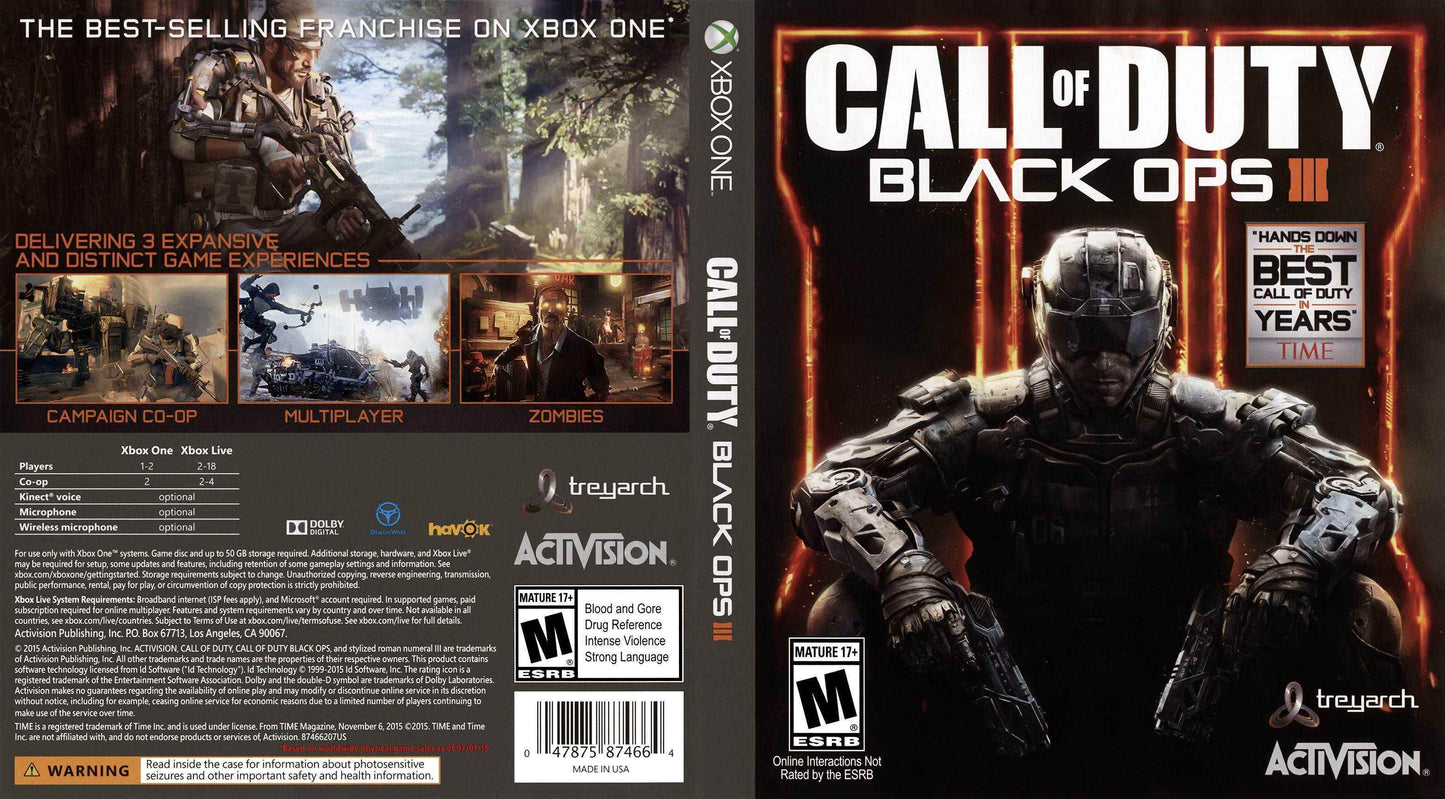 Call of Duty Black Ops III Cover Art - WOI Solutions