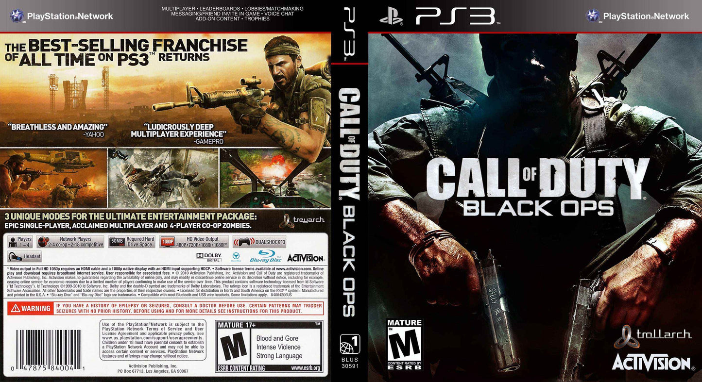 Call of Duty Black Ops Cover Art - WOI Solutions