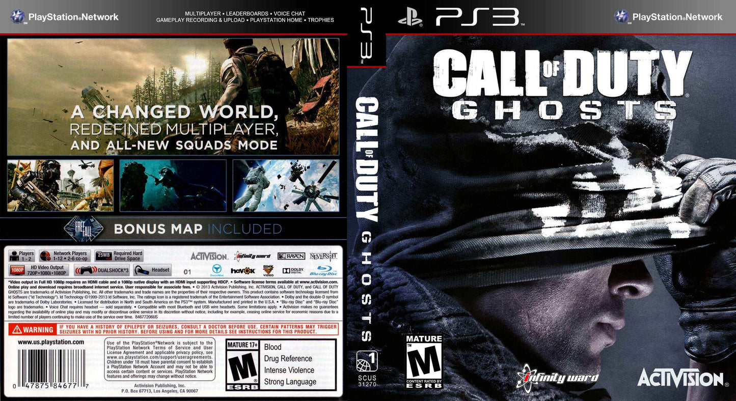 Call of Duty Ghosts Cover Art - WOI Solutions