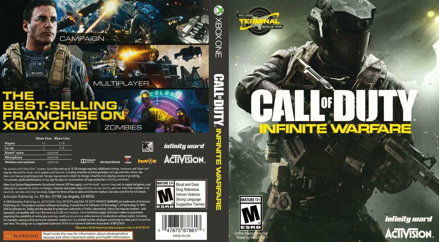 Call of Duty Infinite Warfare Cover Art - WOI Solutions