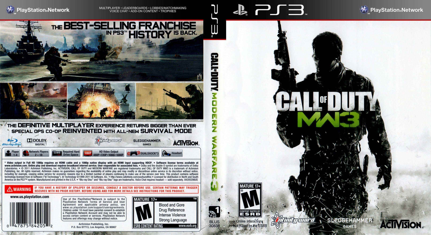 Call of Duty Modern Warfare 3 Cover Art - WOI Solutions