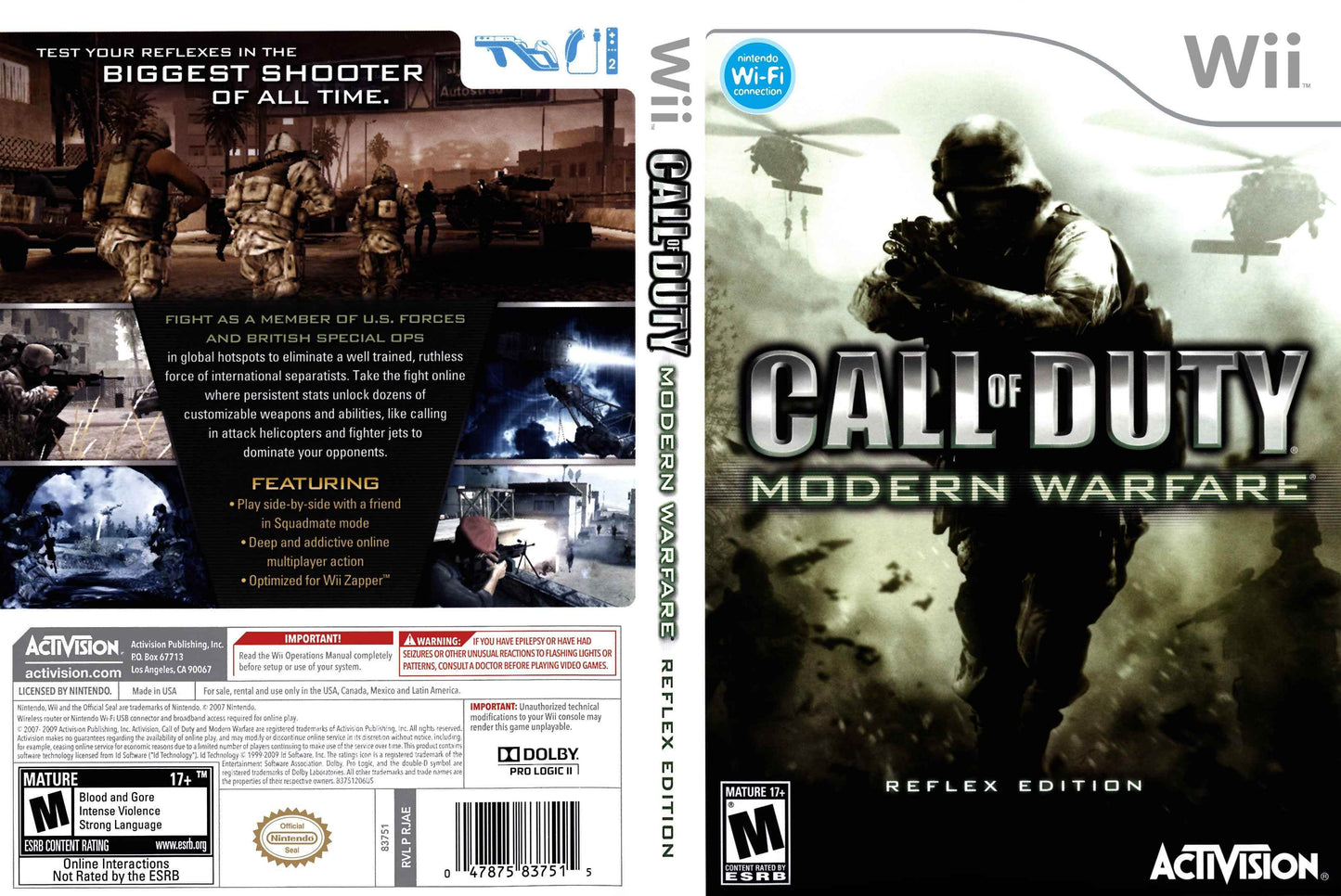 Call of Duty Modern Warfare Reflex Edition Cover Art - WOI Solutions