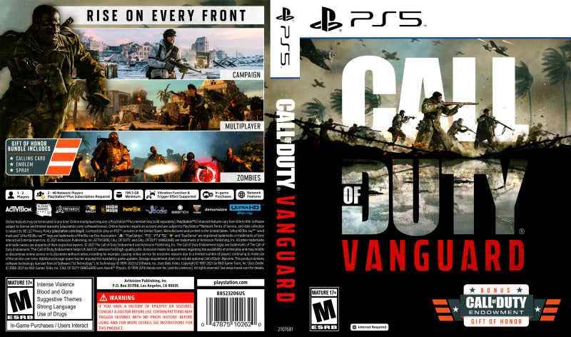 Call of Duty Vanguard Cover Art - WOI Solutions