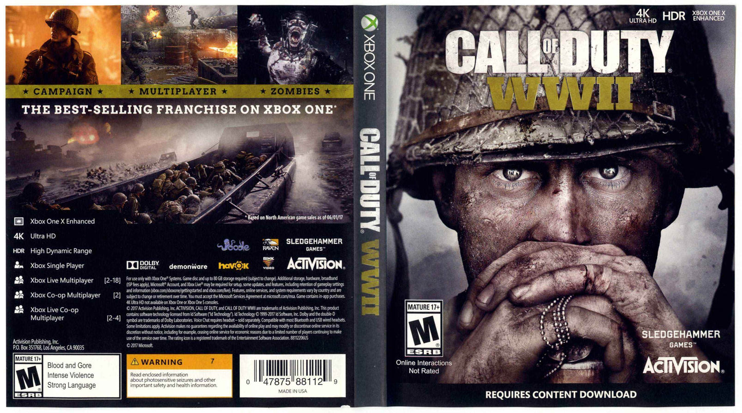 Call of Duty WWII Cover Art - WOI Solutions