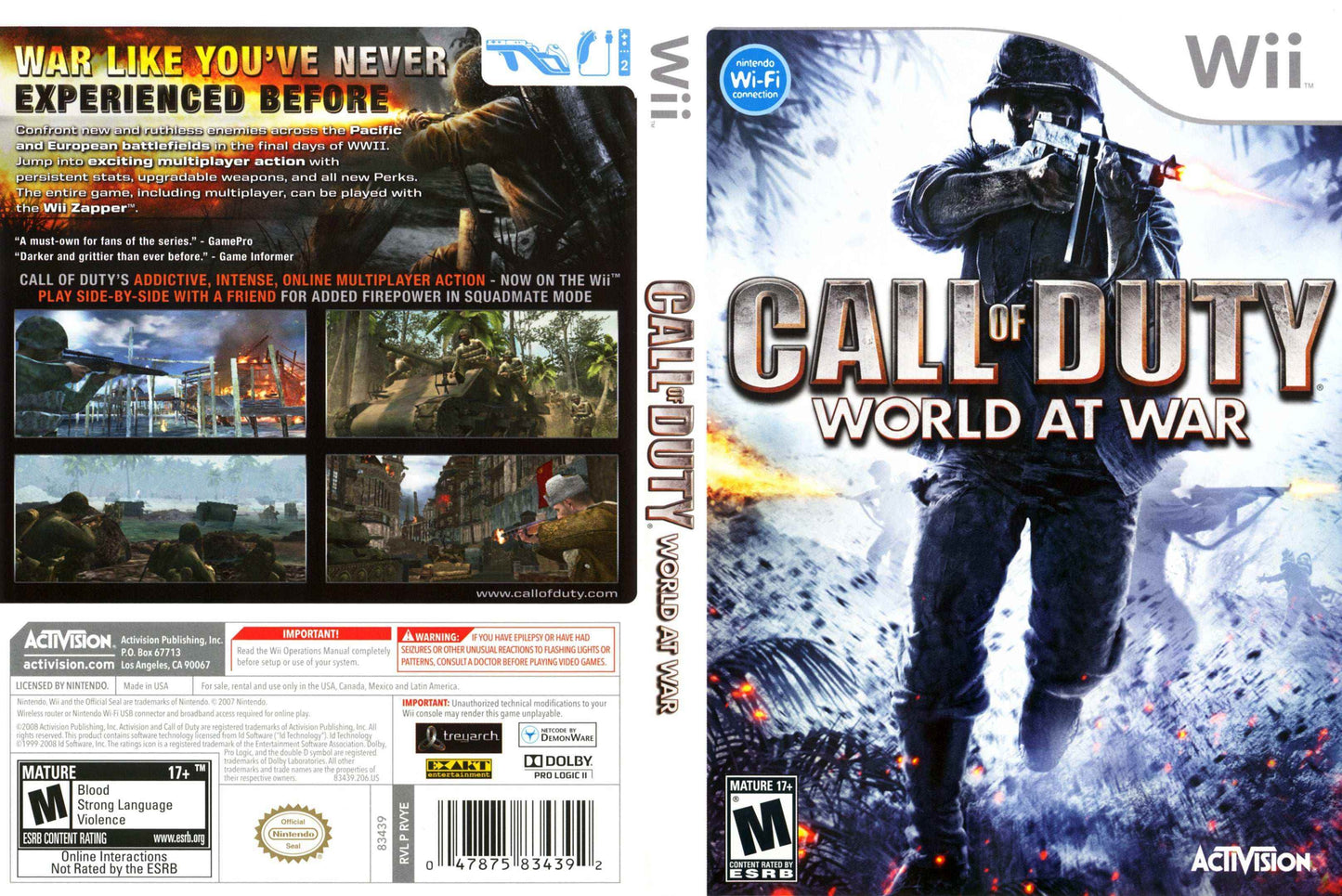 Call of Duty World at War Cover Art - WOI Solutions