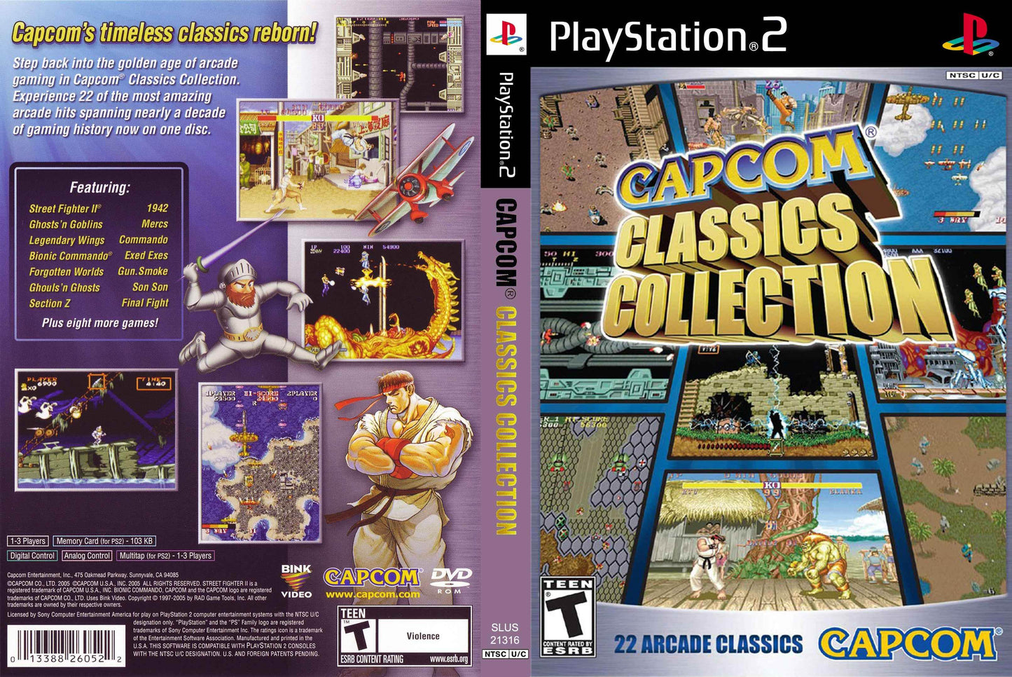 Capcom Classics Collection Vol. 1 Cover Art - WOI Solutions