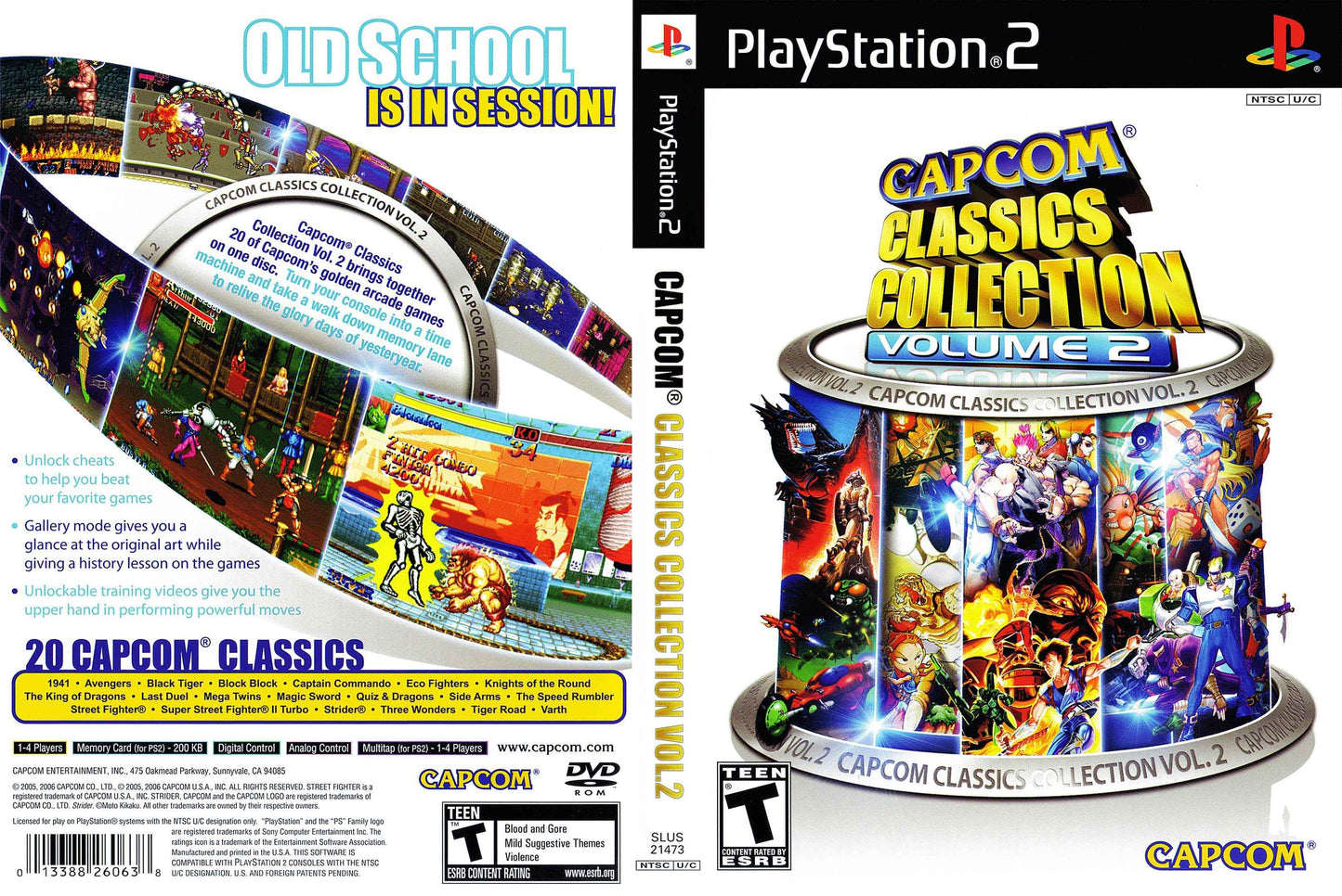 Capcom Classics Collection Vol. 2 Cover Art - WOI Solutions