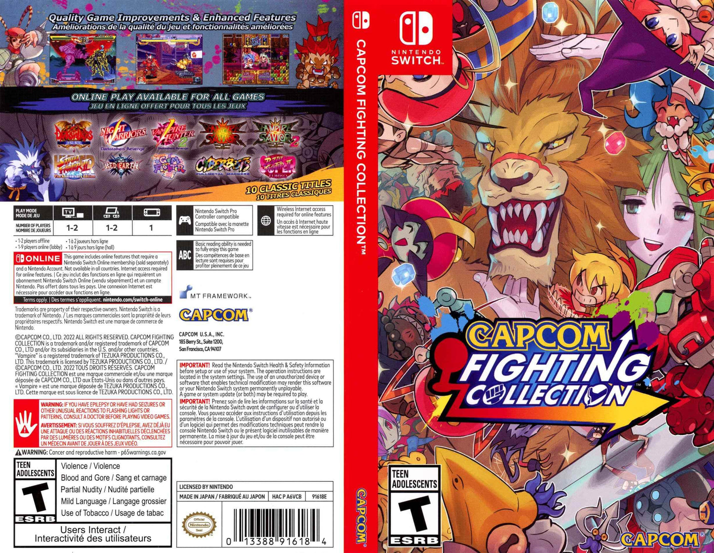 Capcom Fighting Collection Cover Art - WOI Solutions