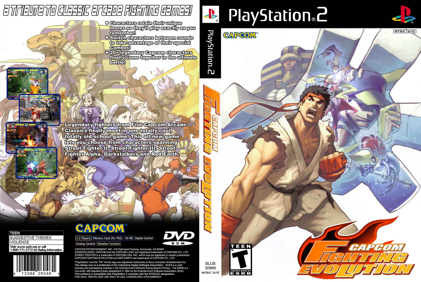 Capcom Fighting Evolution Cover Art - WOI Solutions