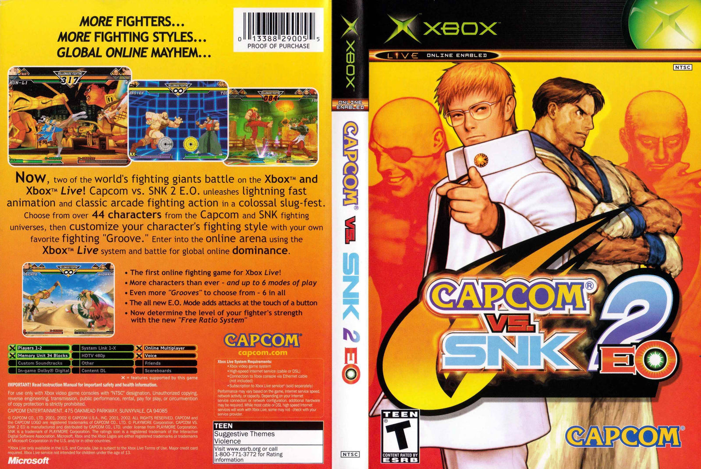 Capcom vs. SNK 2 EO Cover Art - WOI Solutions