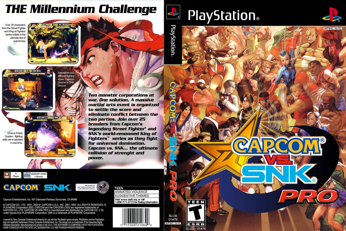 Capcom vs. SNK Pro Cover Art - WOI Solutions