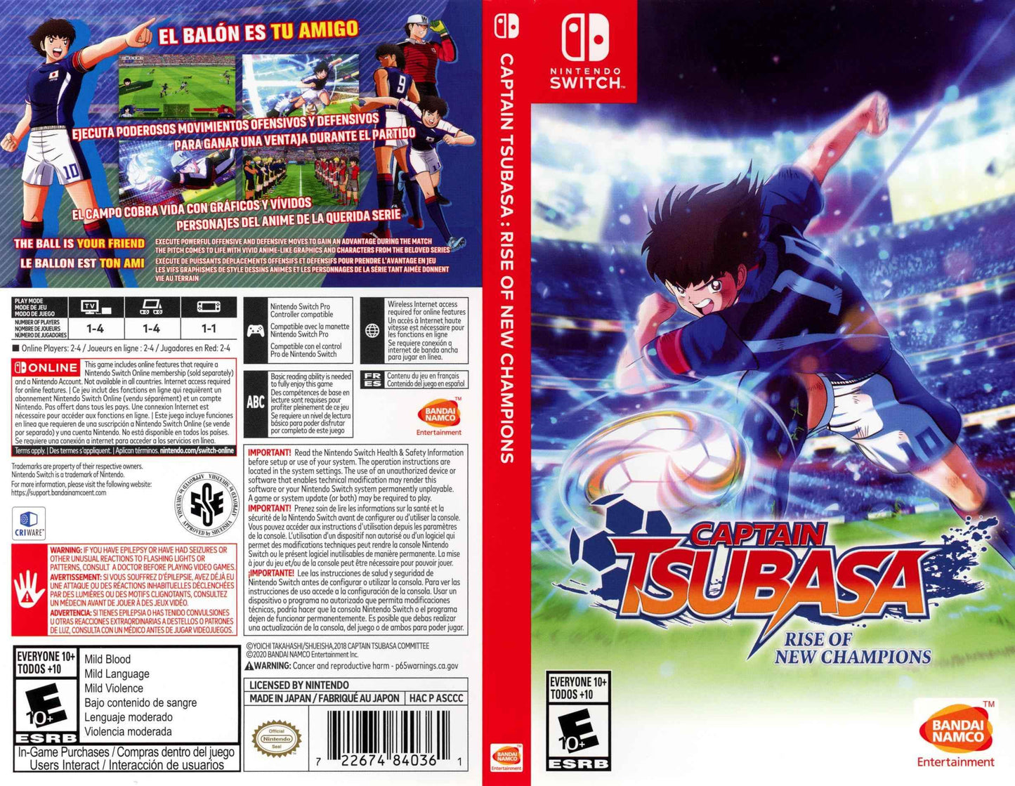 Captain Tsubasa Rise of New Champions Cover Art - WOI Solutions