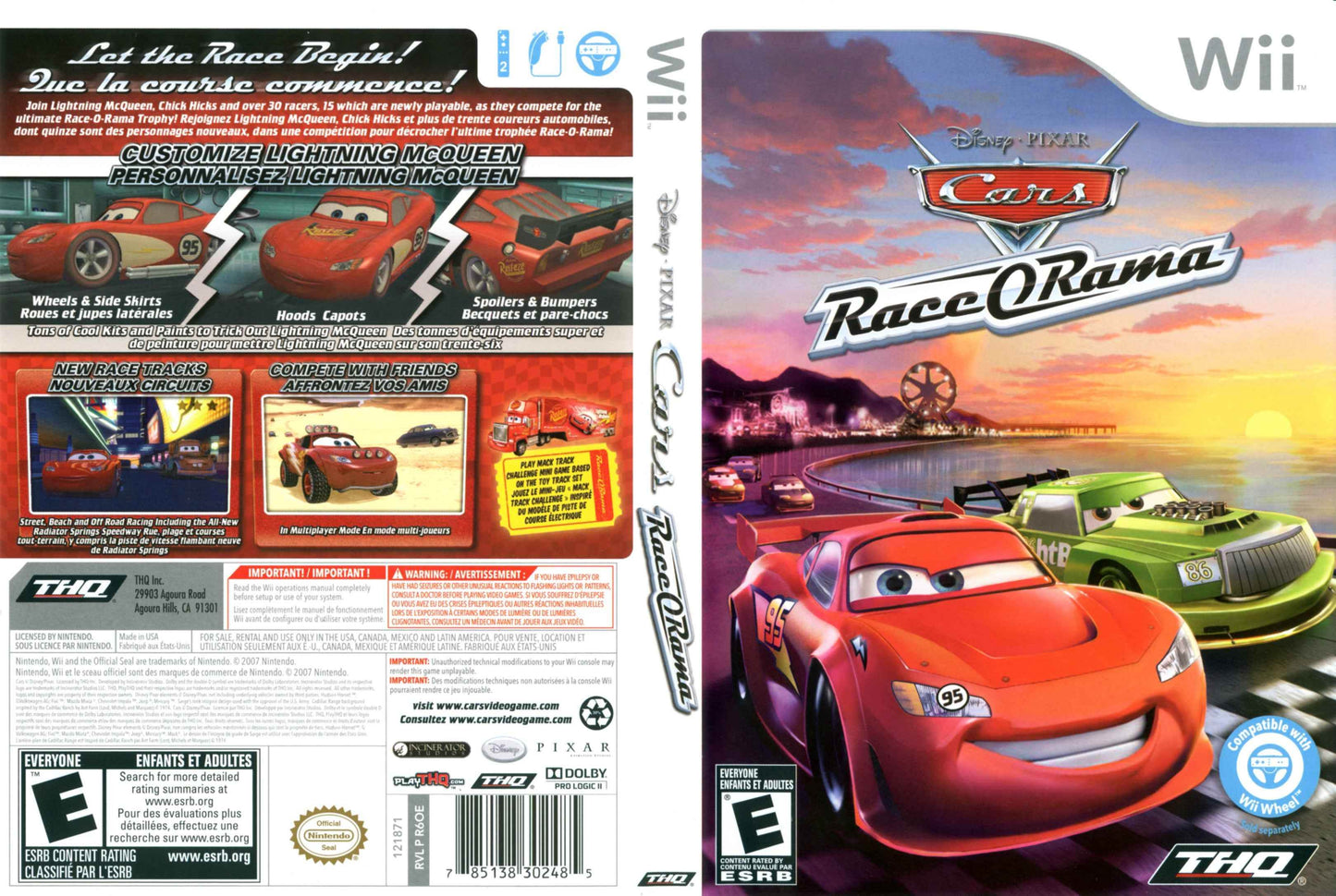 Cars Race-O-Rama Cover Art - WOI Solutions