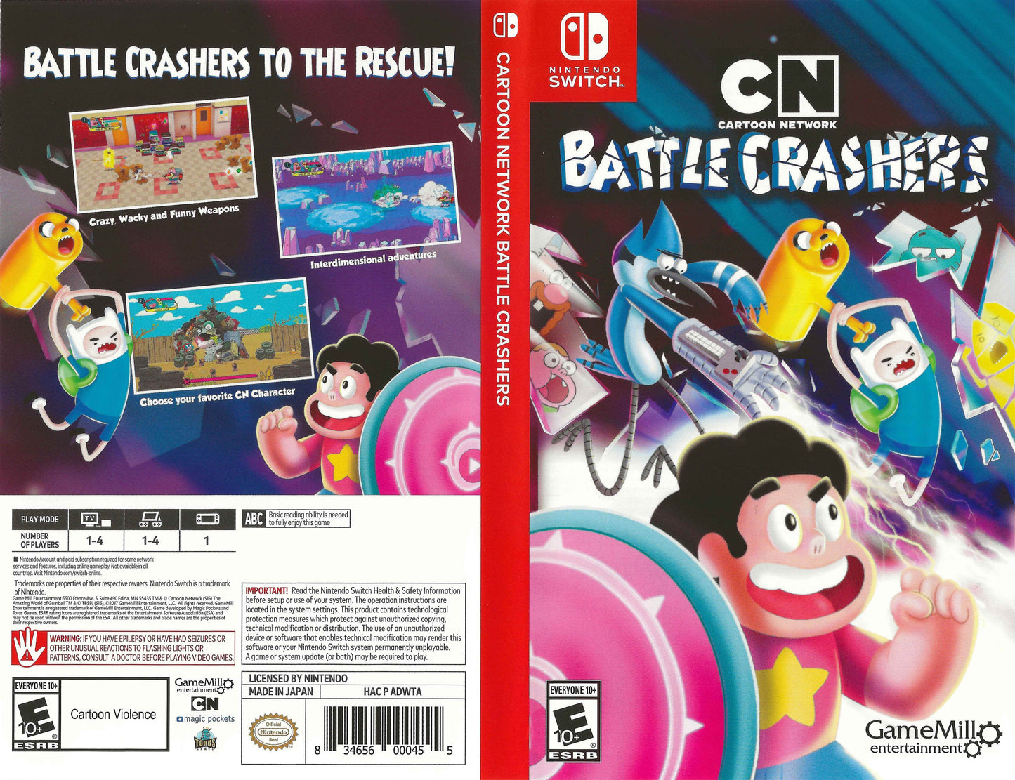 Cartoon Network Battle Crashers Cover Art - WOI Solutions