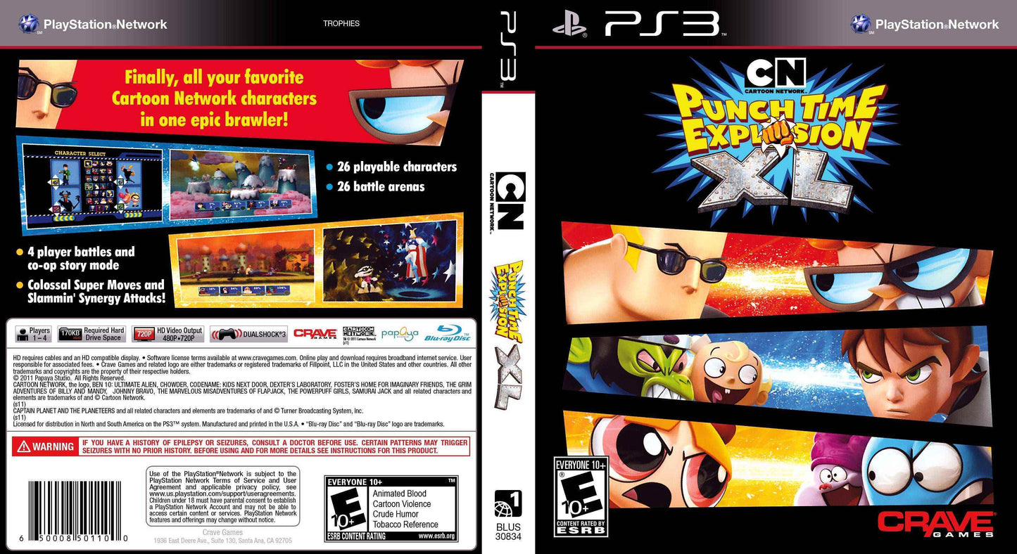 Cartoon Network Punch Time Explosion XL Cover Art - WOI Solutions
