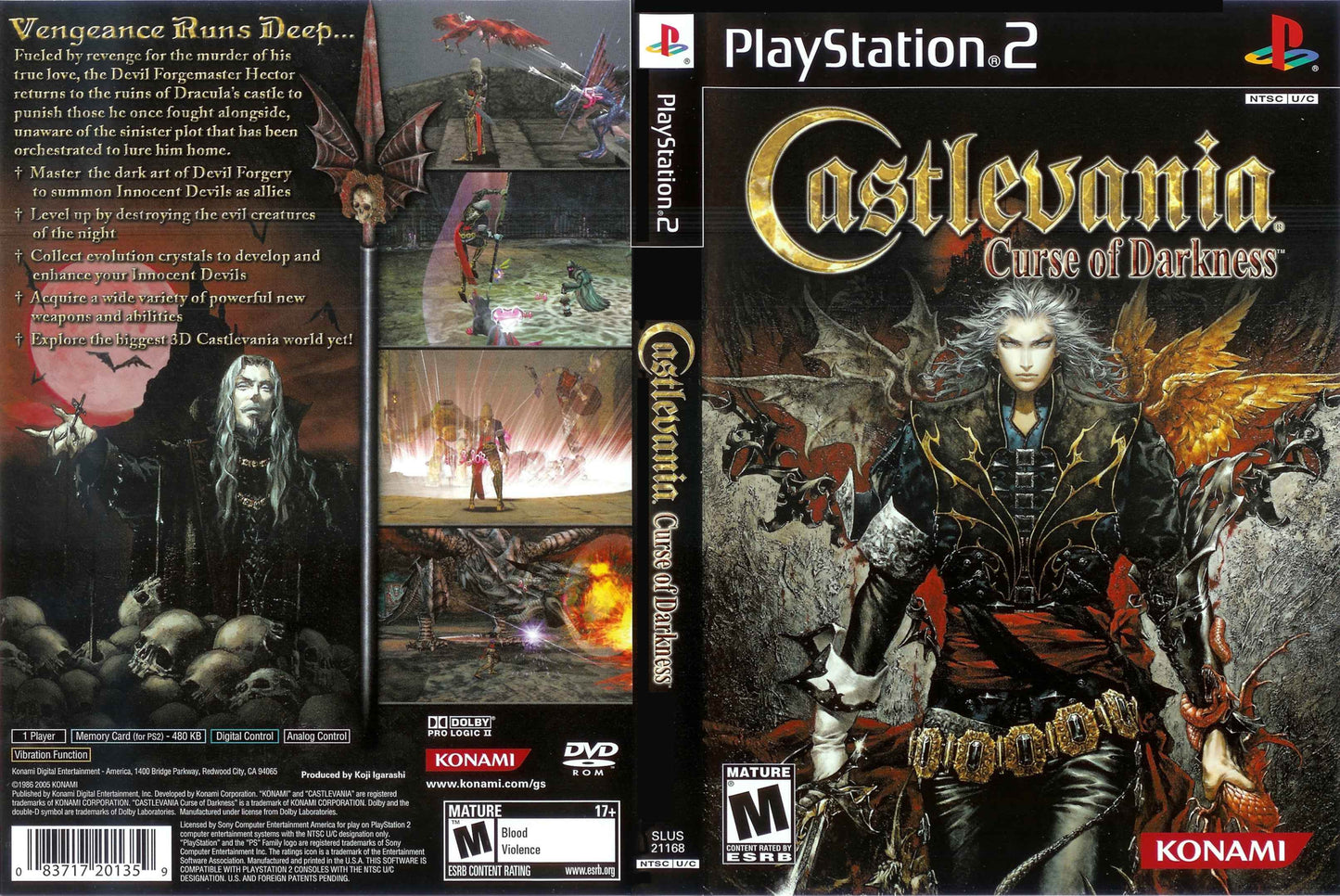 Castlevania Curse Of Darkness Cover Art - WOI Solutions