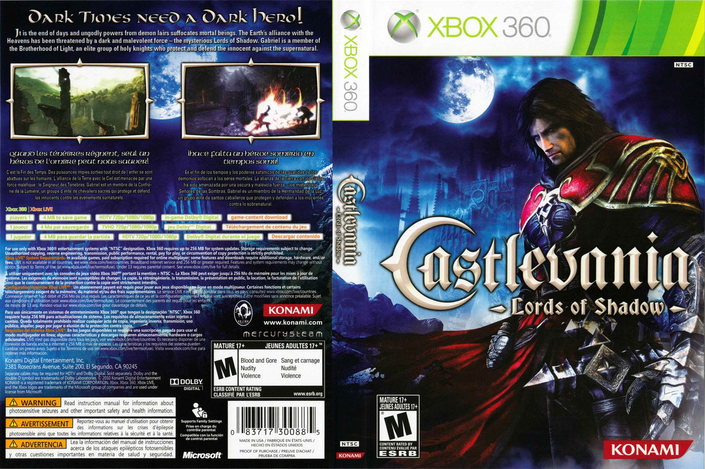 Castlevania Lords of Shadow Cover Art - WOI Solutions