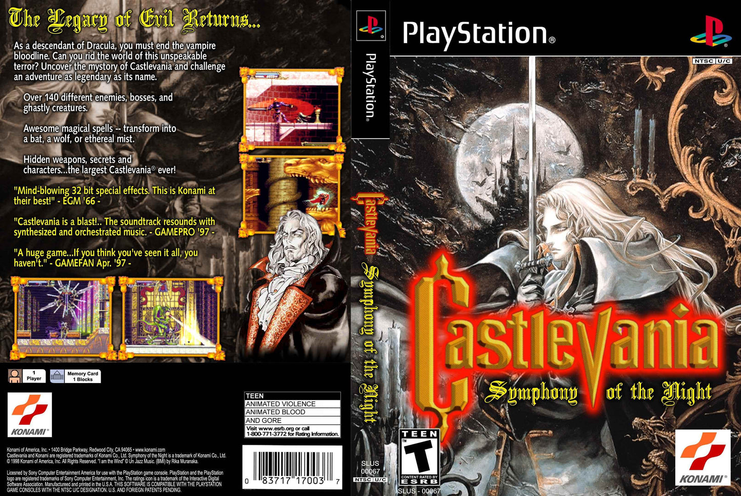 Castlevania Symphony of the Night Cover Art - WOI Solutions