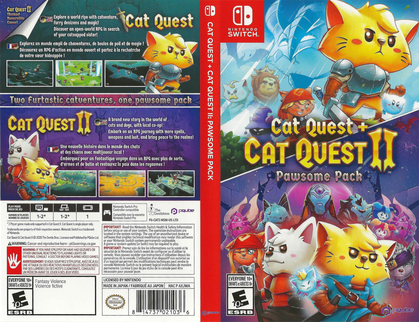 Cat Quest + Cat Quest II Pawsome Pack Cover Art - WOI Solutions