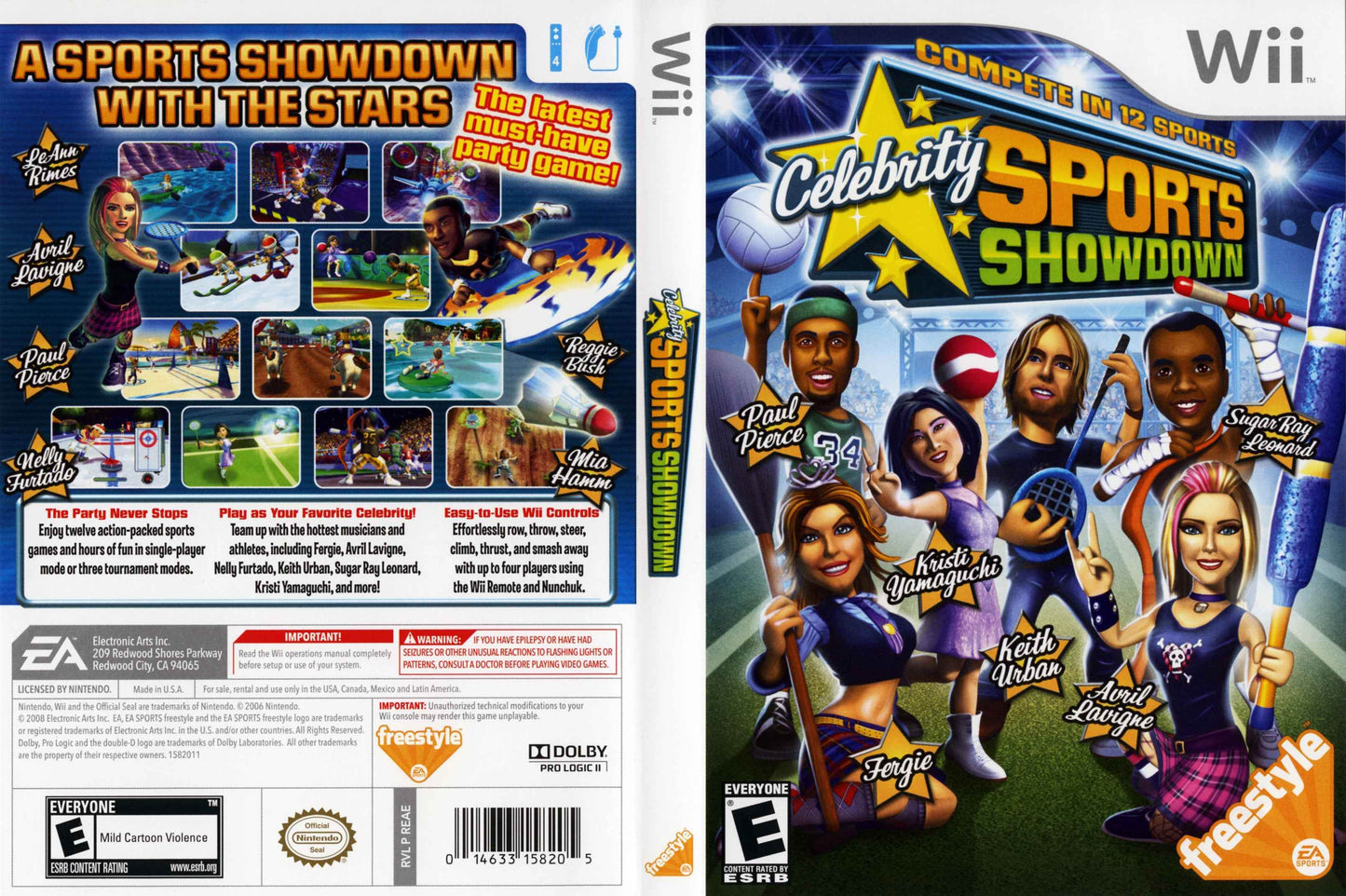 Celebrity Sports Showdown Cover Art - WOI Solutions