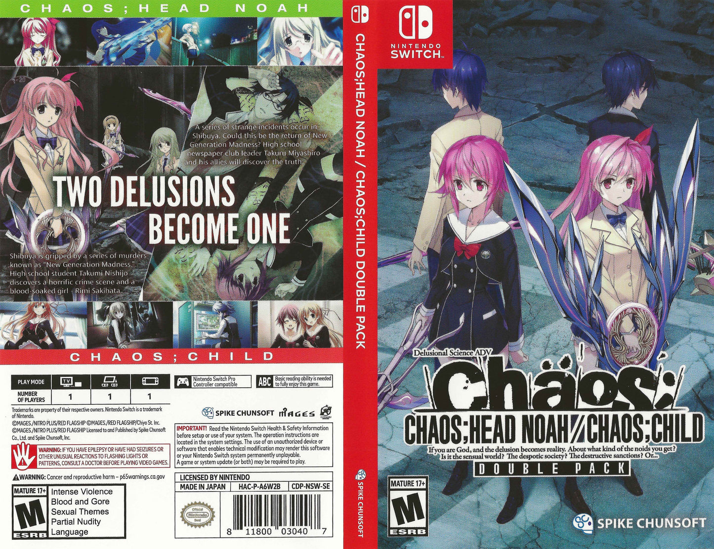 Chaos;Head Noah Chaos;Child Double Pack Cover Art - WOI Solutions