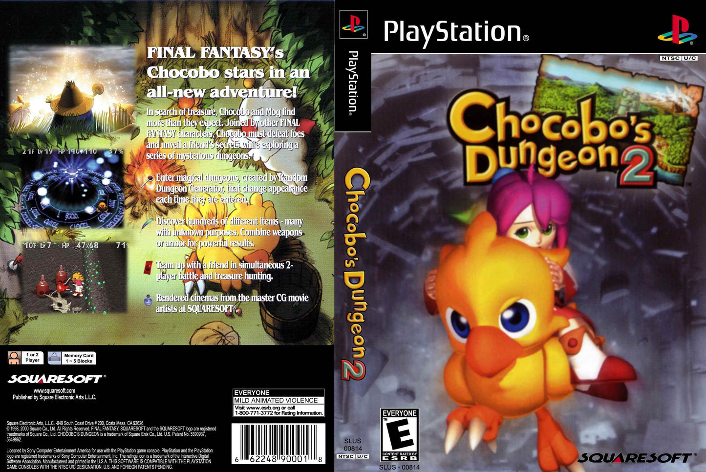 Chocobo's Dungeon 2 Cover Art - WOI Solutions