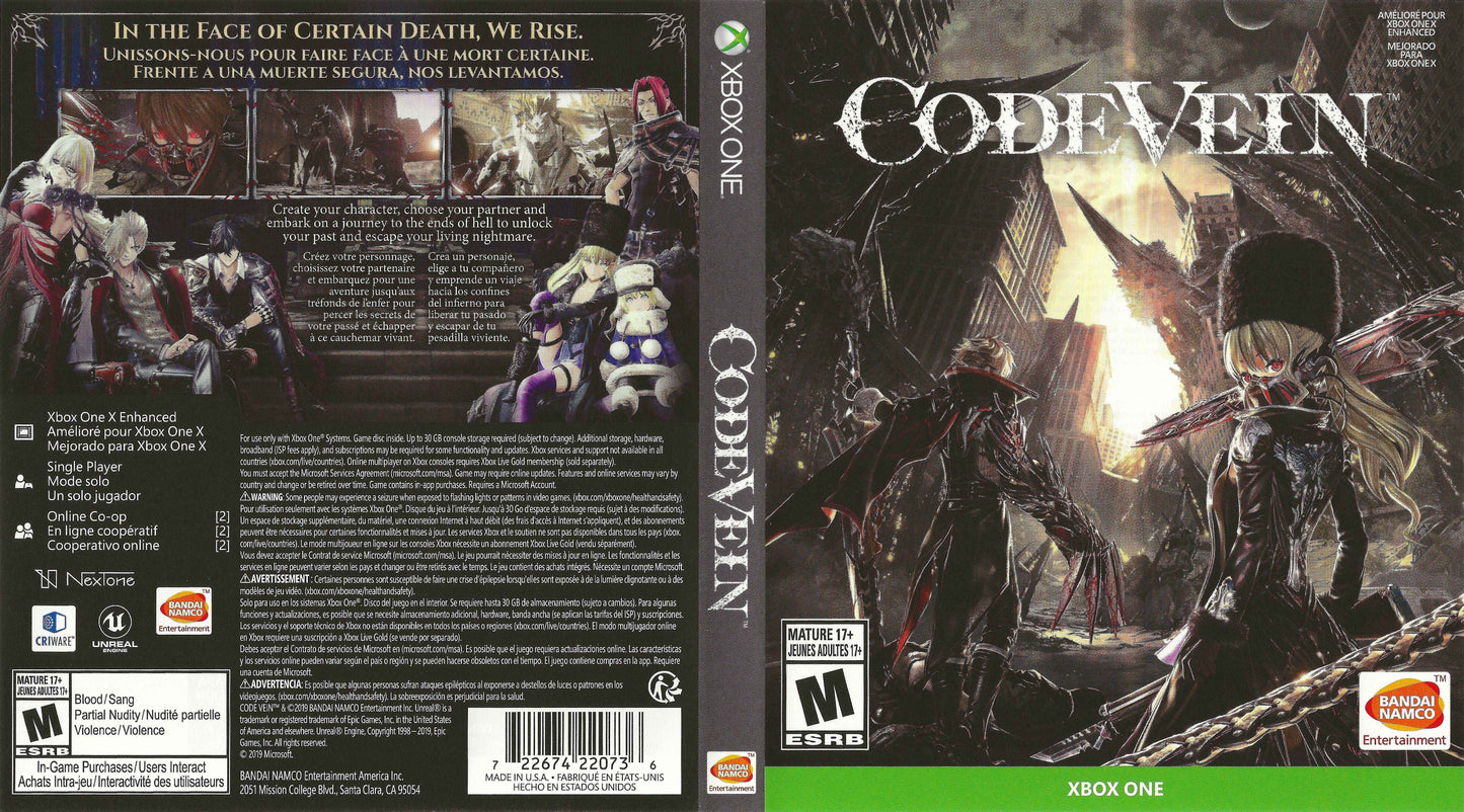 Code Vein Cover Art - WOI Solutions