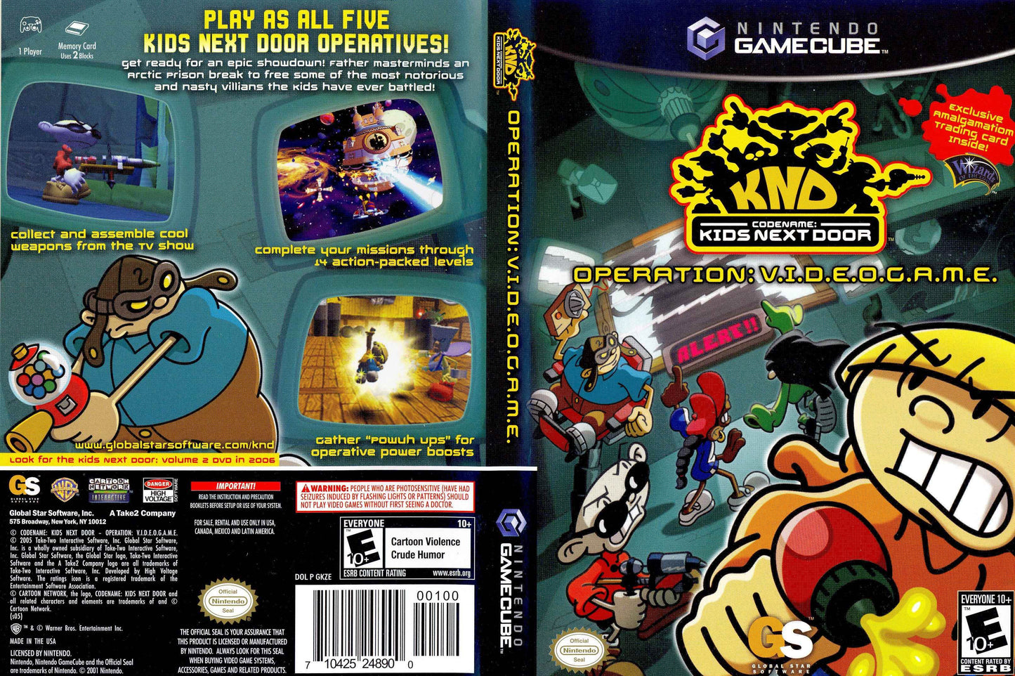 Codename Kids Next Door Operation V.I.D.E.O.G.A.M.E Cover Art - WOI Solutions